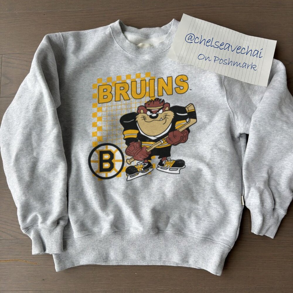 Vintage Boston Bruins Taz Looney Tunes Hockey Shirt, NHL Boston Bruins Shirt Tee